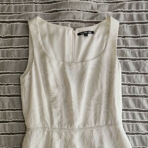 Gianni Bini Cream Scoop Neck Sleeveless Sundress